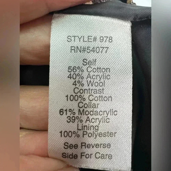 CAbi women's houndstooth tweed zip front cropped jacket
Sz 4 - Picture 12 of 16